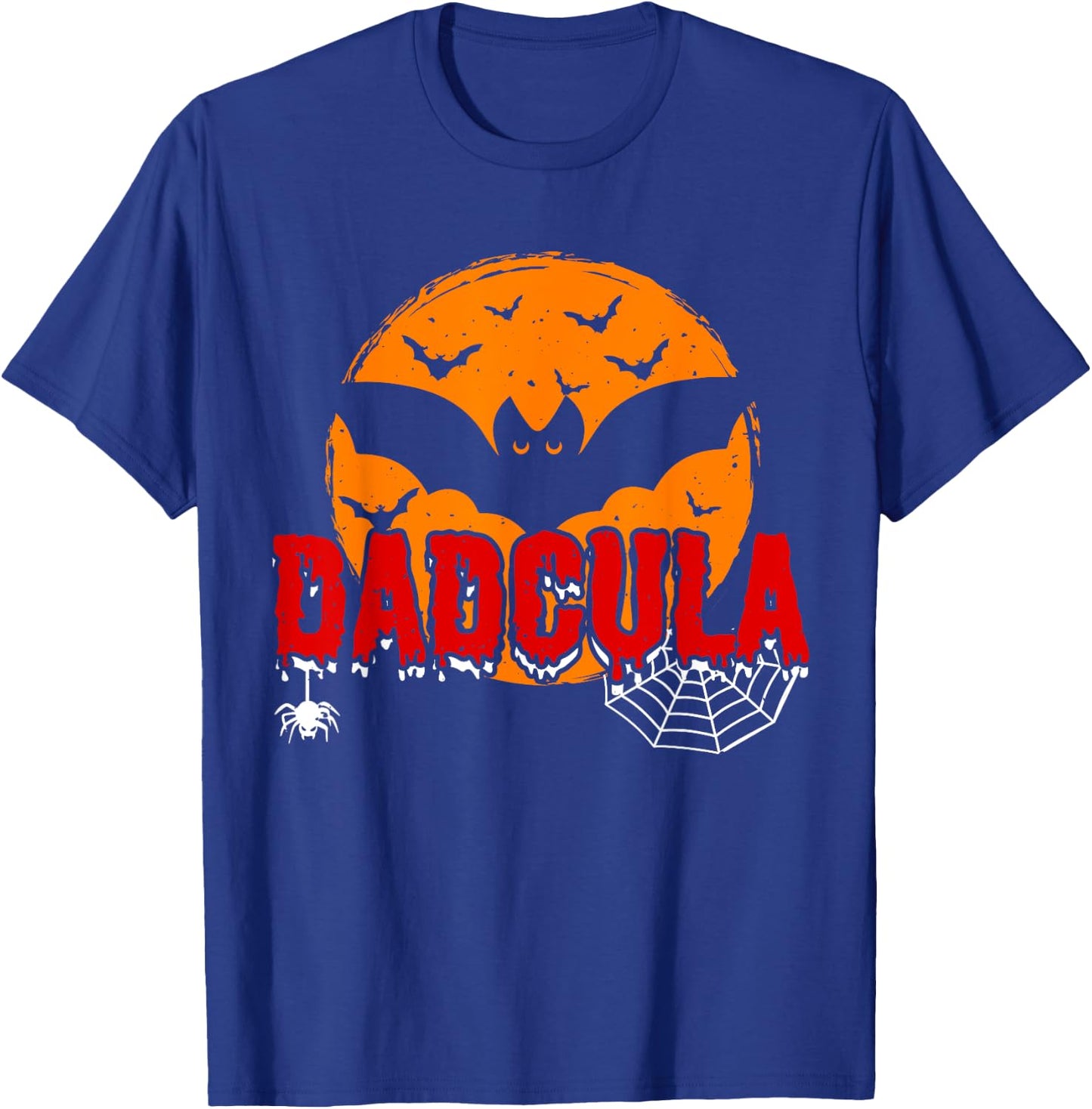Dadcula Vampire Dad Vampire Costume Halloween Dracula Dad T-Shirt - T-Shirt | Royal
