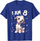 Kids 8 Years old 8th birthday Dalmatian Dogs Dalmatian Dog T-Shirt - T-Shirt | Royal