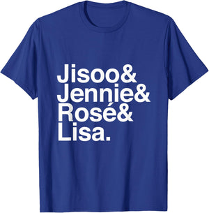 Jisoo, Jennie, Rosé, and Lisa T-Shirt - T-Shirt | Royal