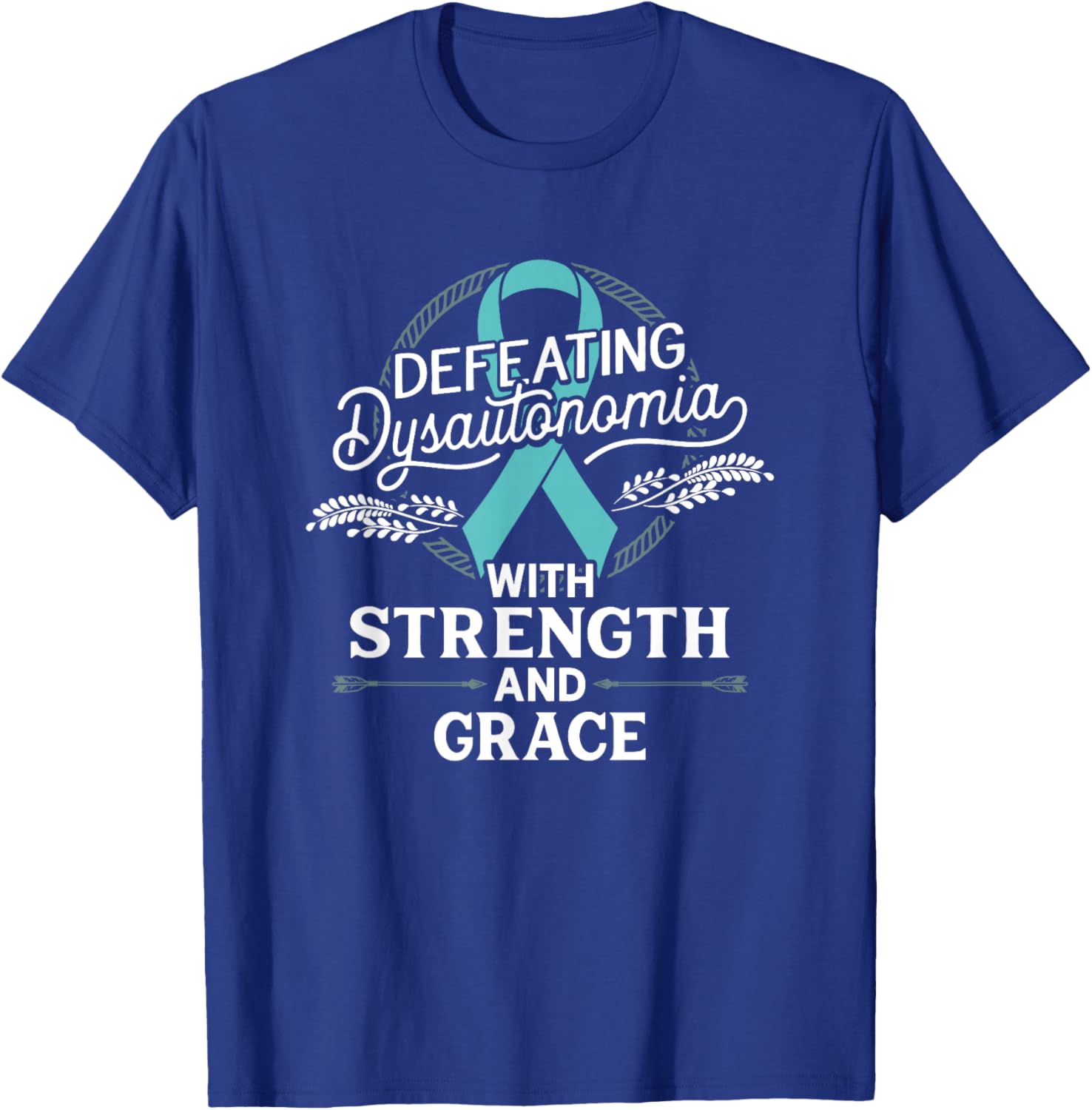 Defeating Dysautonomia Turquoise Pots Dysautonomia Awareness T-Shirt - T-Shirt | Royal