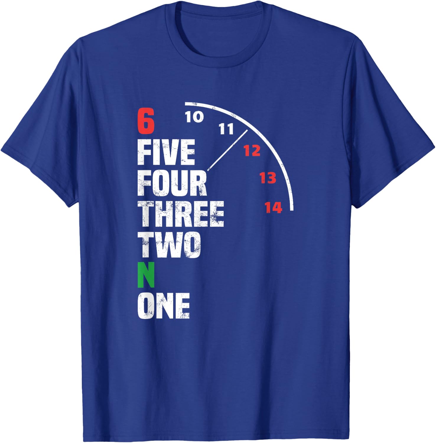 Motorcycle Gear Shift Pattern Motorcyclist T-Shirt - T-Shirt | Royal