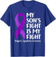 My Son’s Fight Hodgkin’s Lymphoma Awareness T-Shirt - T-Shirt | Royal