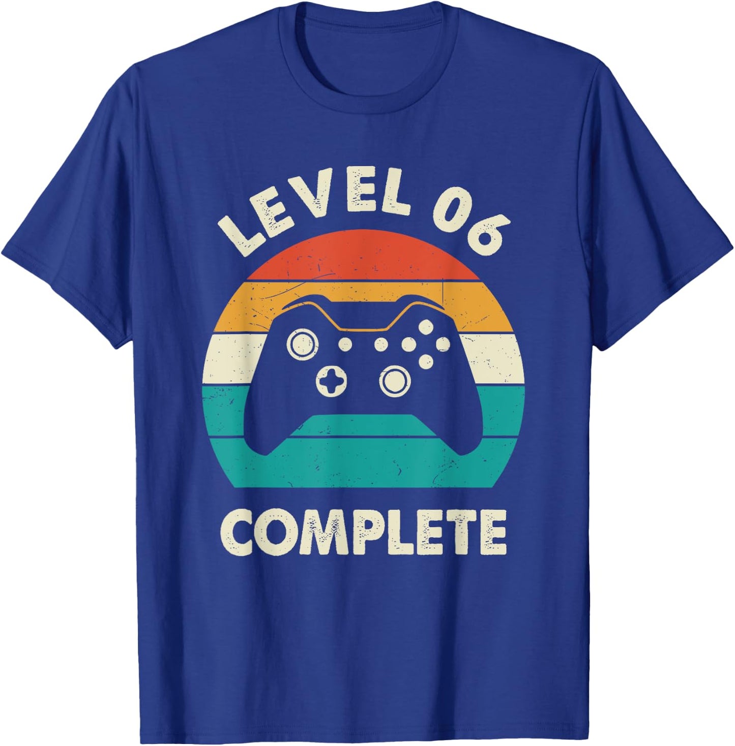 Level 6 Complete 6th Wedding Anniversary Her Funny T-Shirt - T-Shirt | Royal