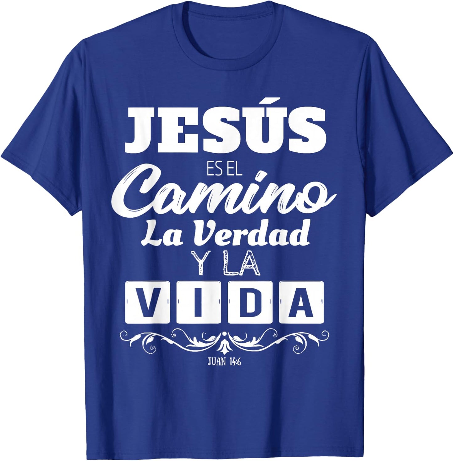 Mensajes Biblicos Espanol para Cristianos Camisetas Spanish T-Shirt - T-Shirt | Royal