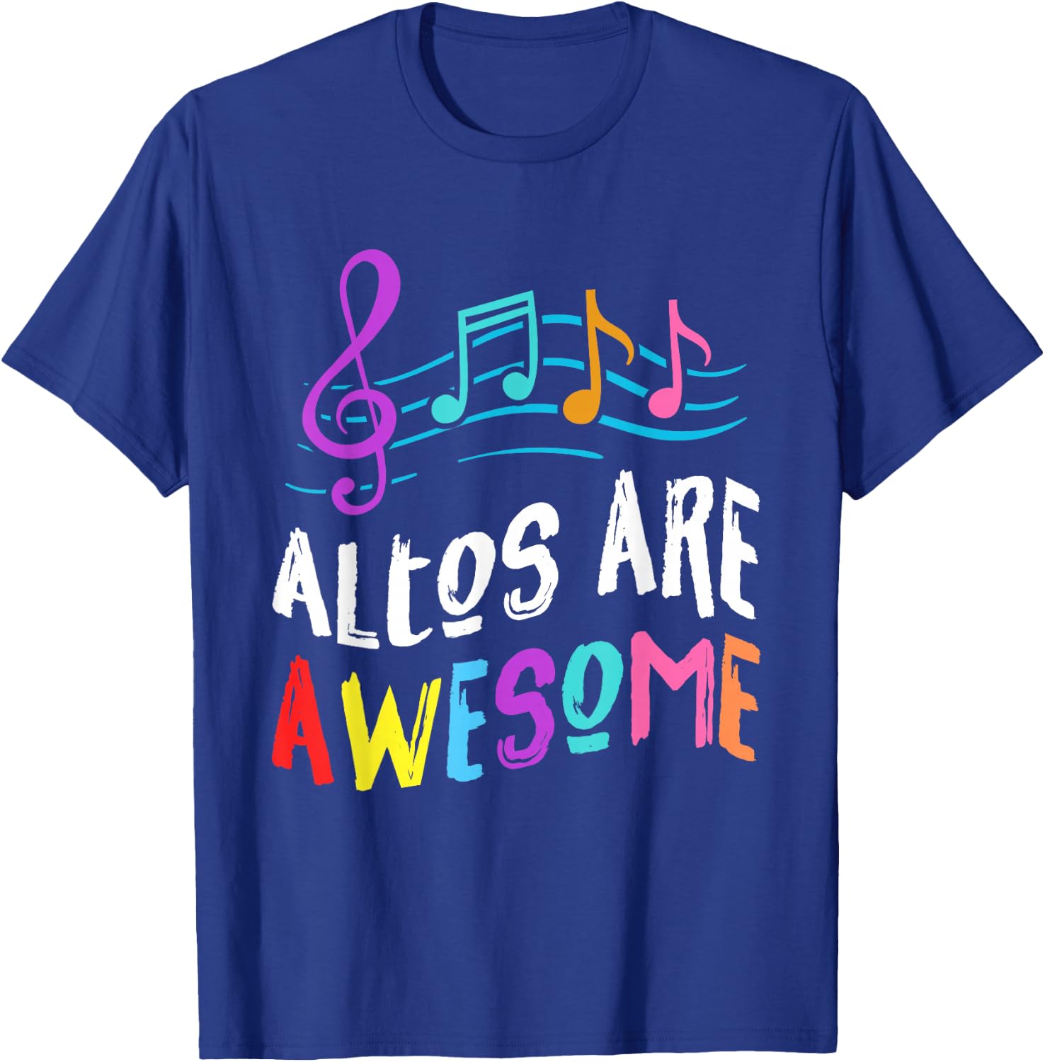 Altos Treble Clef Sheet Music Singing Vocal Choir Music Gift T-Shirt - T-Shirt | Royal