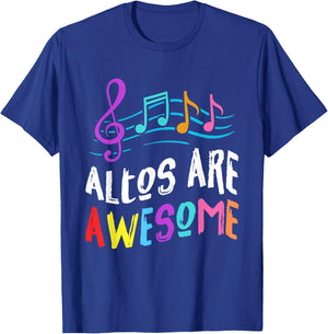 Altos Treble Clef Sheet Music Singing Vocal Choir Music Gift T-Shirt - T-Shirt | Royal
