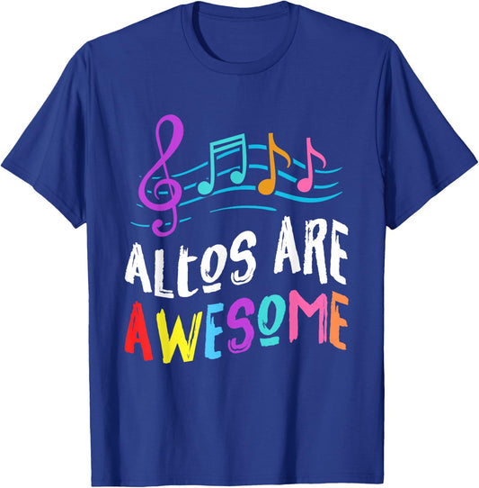Altos Treble Clef Sheet Music Singing Vocal Choir Music Gift T-Shirt - T-Shirt | Royal