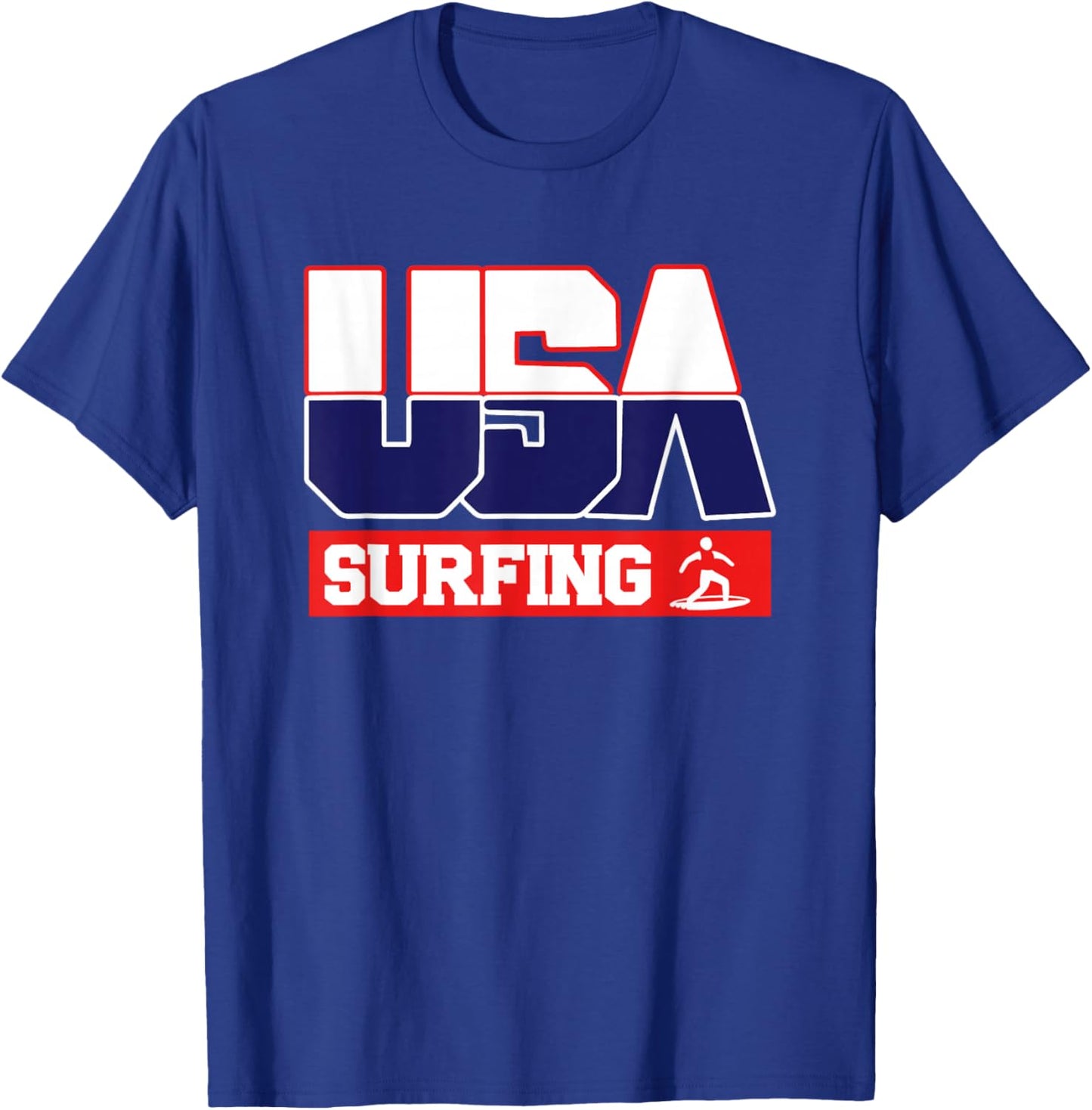 USA Team Surfing - men & women American sports T-Shirt - T-Shirt | Royal