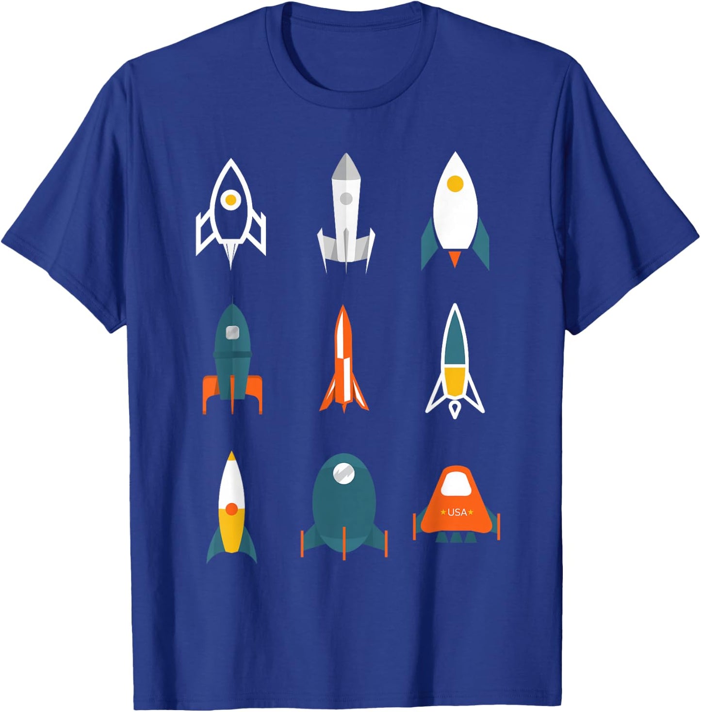 Types of Space Rockets Astronaut Gift Shirt for Kids, Boys T-Shirt - T-Shirt | Royal