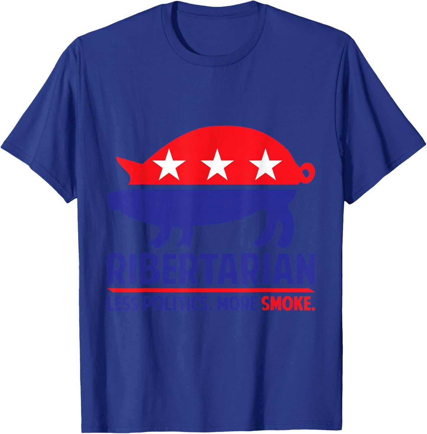Ribertarian Shirt BBQ and Grill T-Shirt - T-Shirt | Royal
