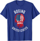 Boxing USA Support the Team Shirt USA Flag Boxer T-Shirt - T-Shirt | Royal