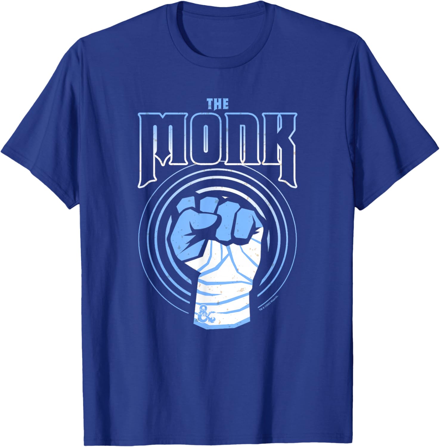 Dungeons & Dragons The Monk Class Combat Logo T-Shirt - T-Shirt | Royal