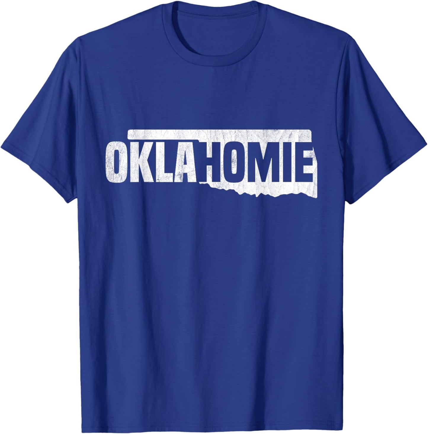Oklahomie Funny Humor Oklahoma state Pride Vintage Retro T-Shirt - T-Shirt | Royal