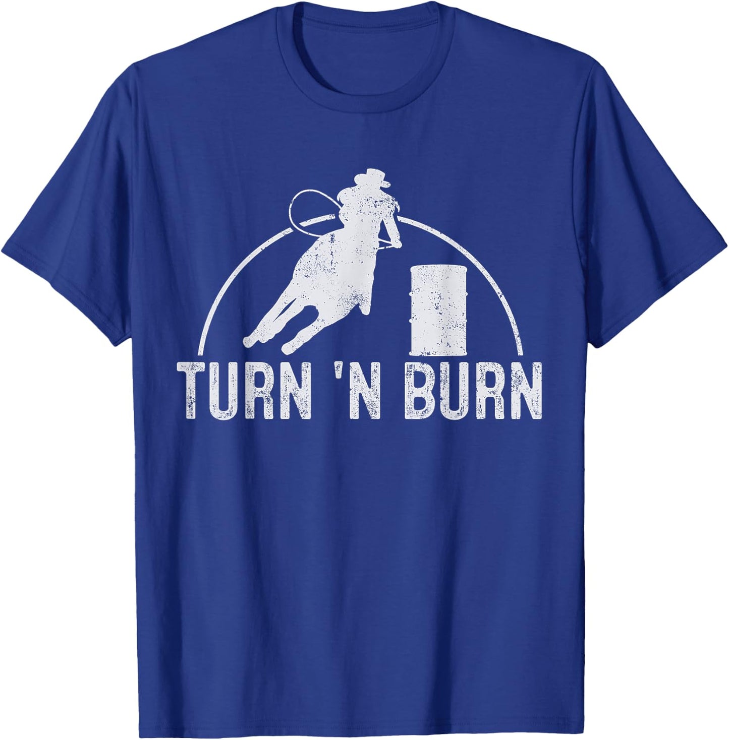 Barrel Racing Rodeo Vintage Gift T-Shirt - T-Shirt | Royal