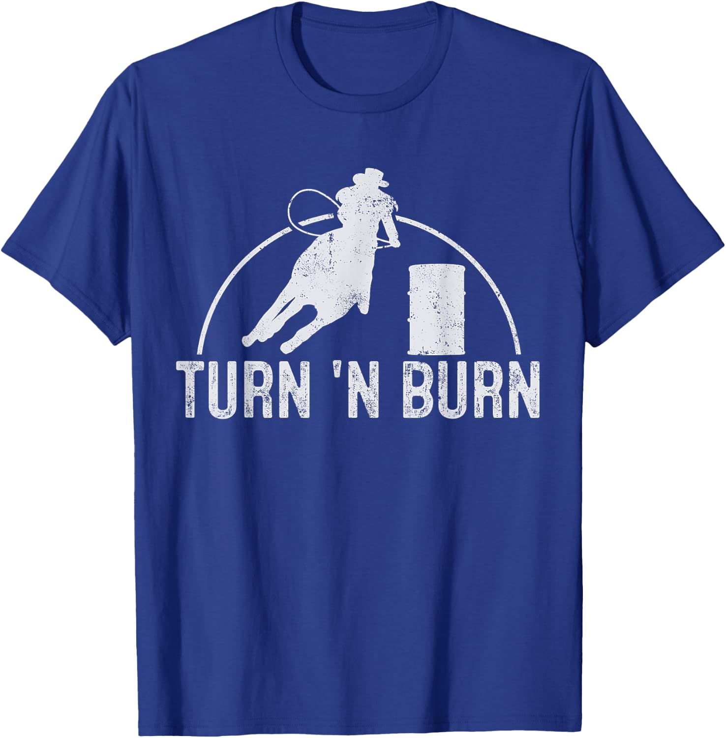 Barrel Racing Rodeo Vintage Gift T-Shirt - T-Shirt | Royal