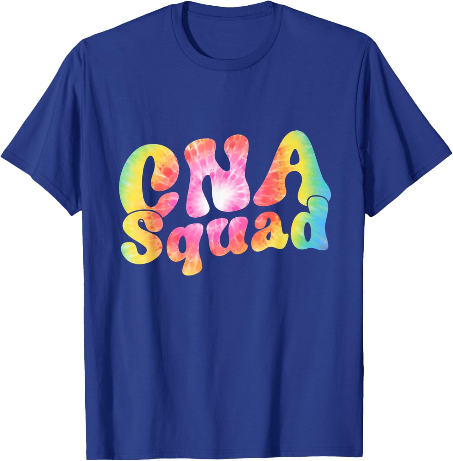 Tie Dye CNA Squad Certified Nurse Assistant Gift Women Men T-Shirt - T-Shirt | Royal