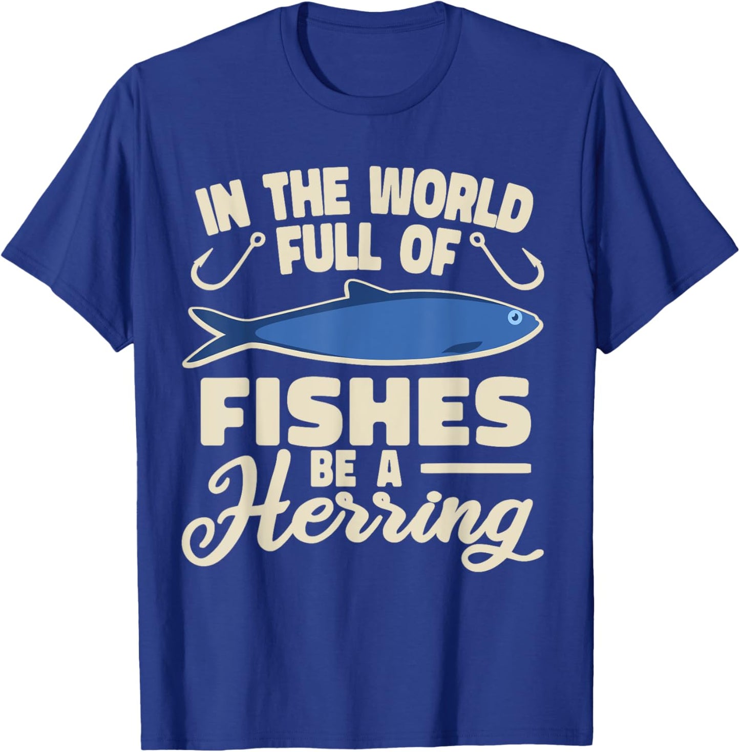 Clupeidae men women silvery schooling fish Herring T-Shirt - T-Shirt | Royal