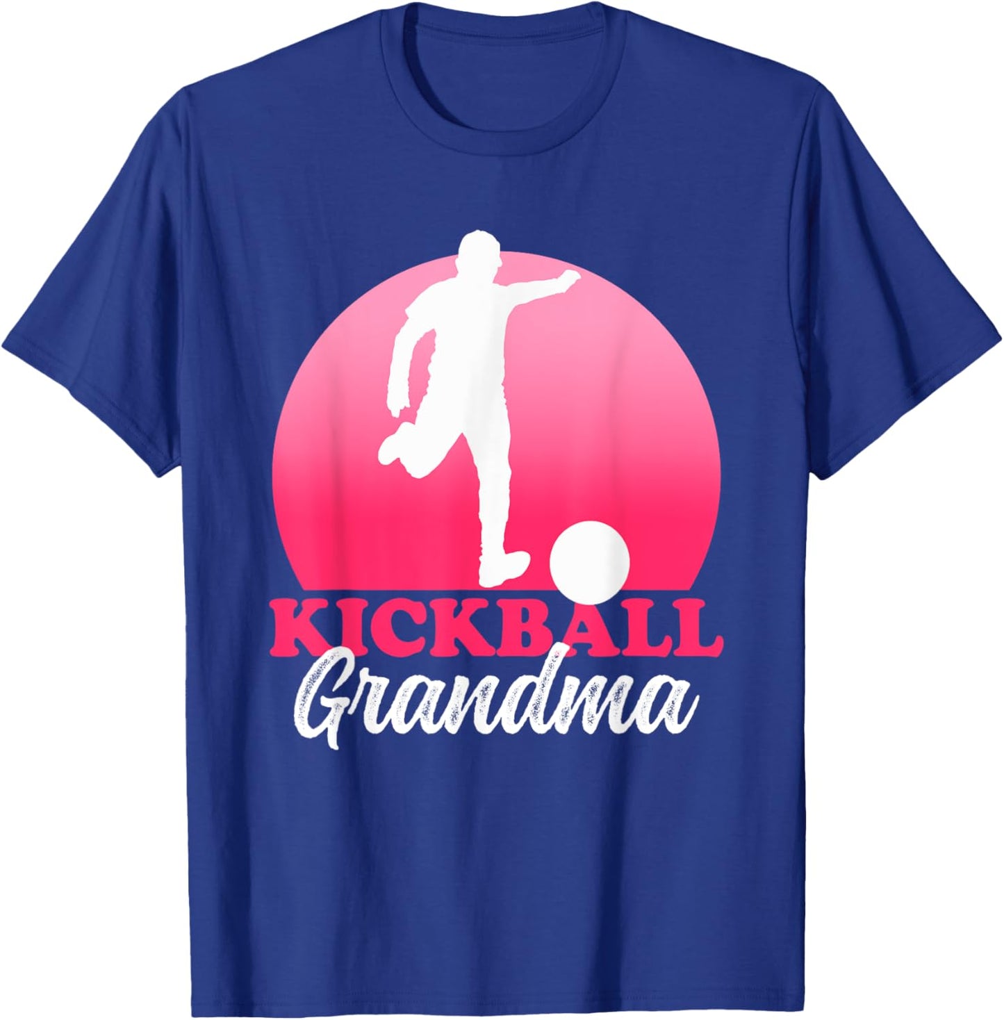Kickball Grandma | Kickballer Player Kickball T-Shirt - T-Shirt | Royal