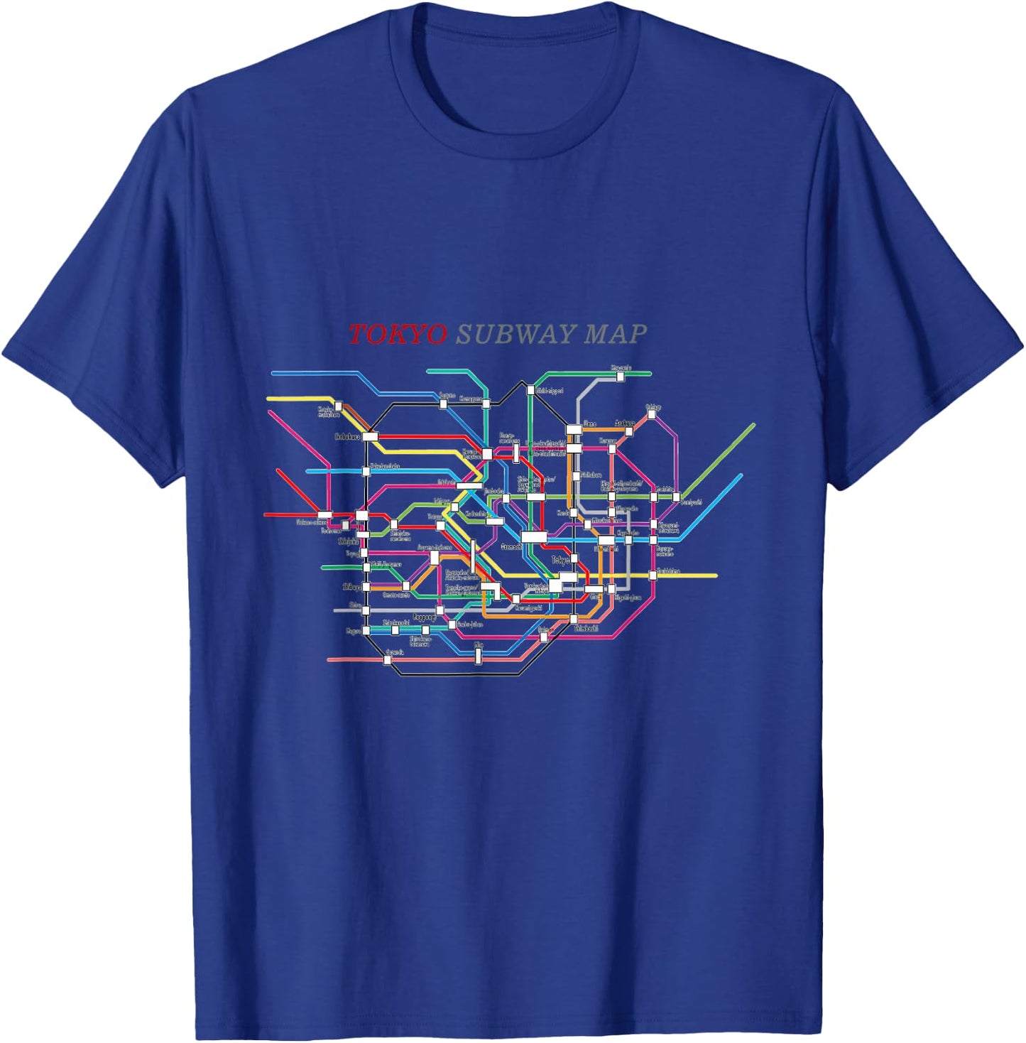 Tokyo Subway Map | Metro, Underground T-Shirt - T-Shirt | Royal