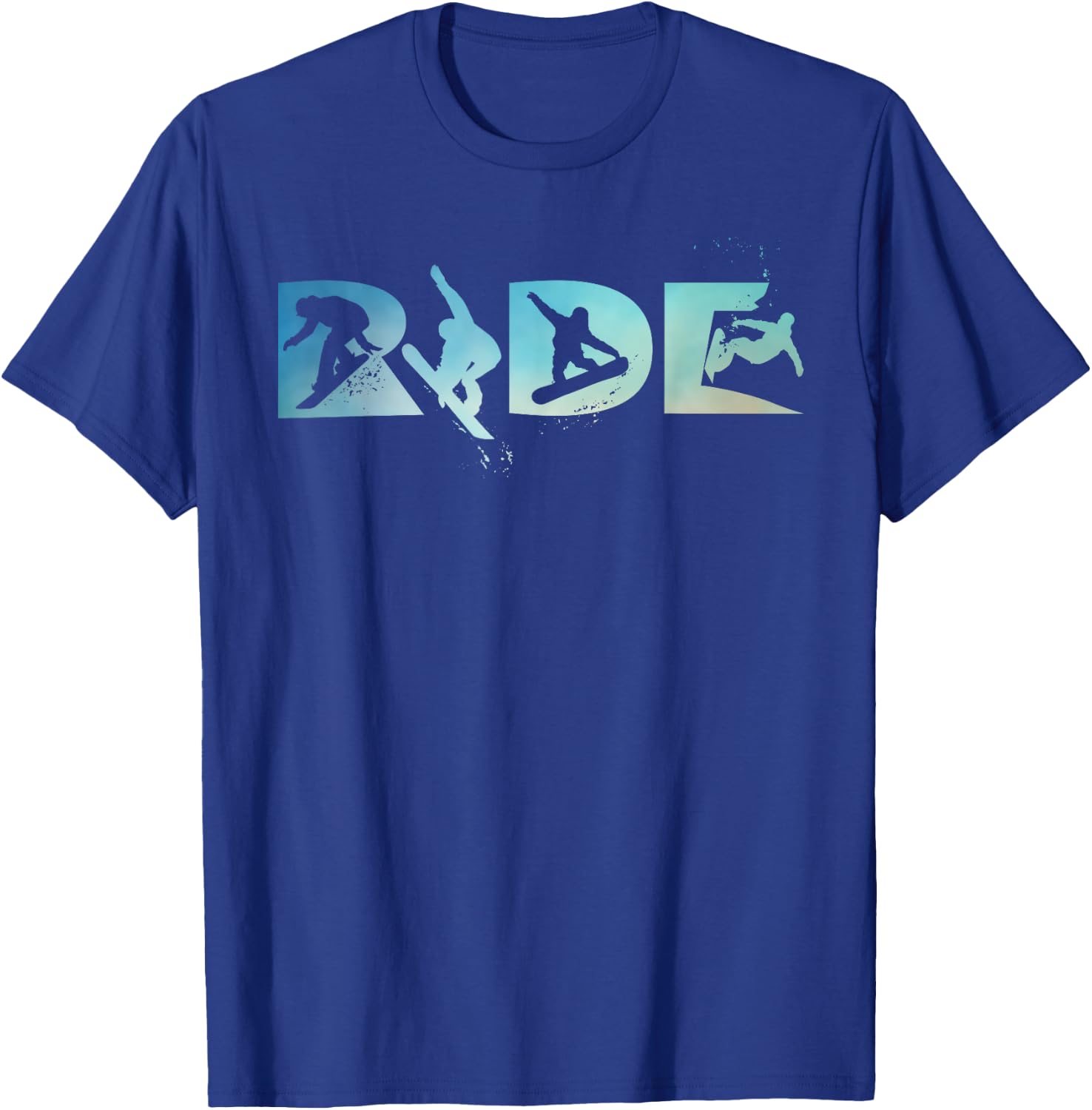 RIDE Snowboarding Funny Snowboard Snowboarder Gift Men Boys T-Shirt - T-Shirt | Royal