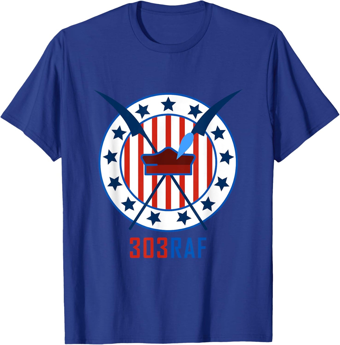 WWII RAF Dywizjon Kosciuszki 303 Poland Spitfire Squad T-Shirt - T-Shirt | Royal