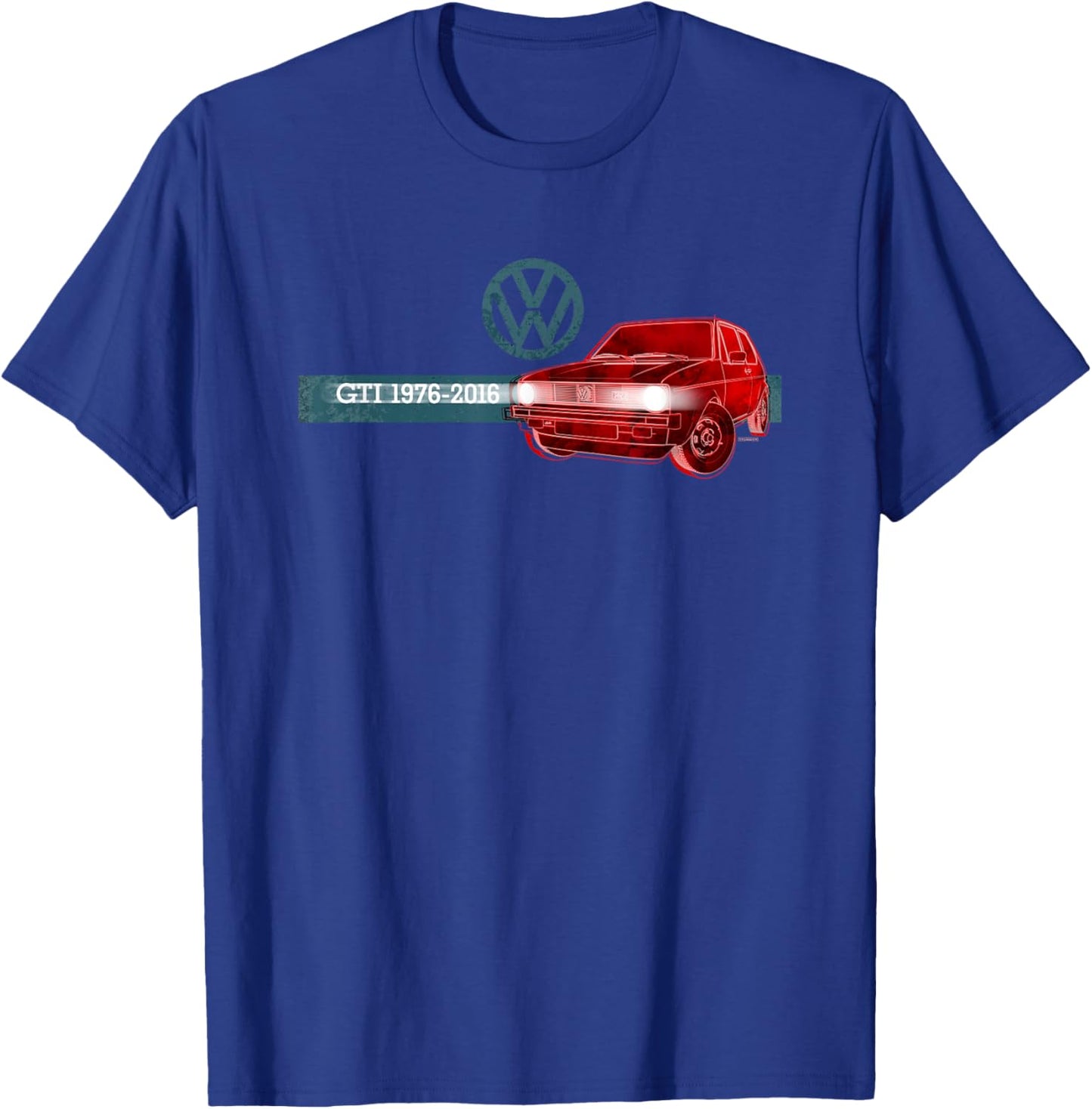 Volkswagen Golf GTI History T-Shirt - T-Shirt | Royal
