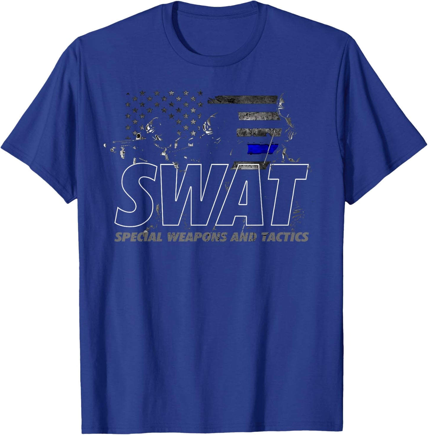 SWAT Special Weapons and Tactics Team Shirt, Police Officer T-Shirt - T-Shirt | Royal