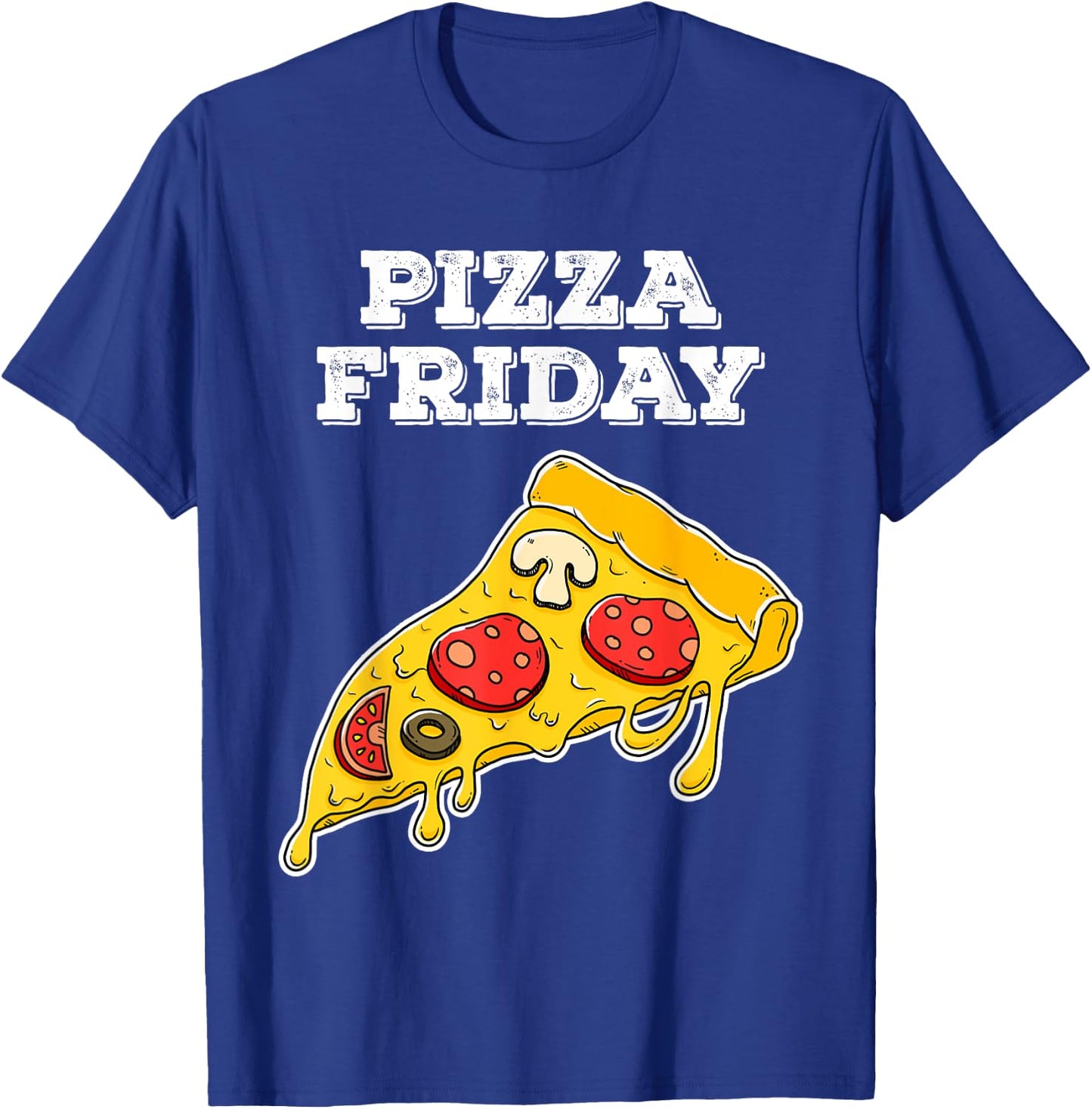 Pizza Friday for cheesy pizza fans T-Shirt - T-Shirt | Royal