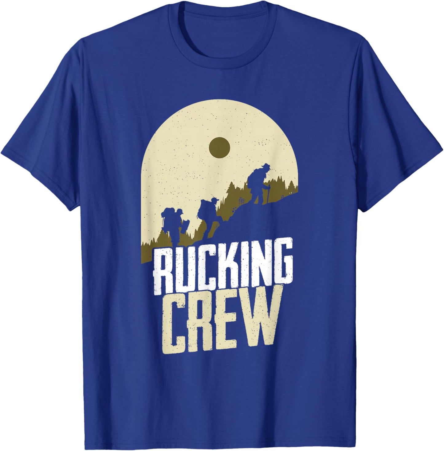 Rucking Crew Backpack Ruck Workout Rucking T-Shirt - T-Shirt | Royal