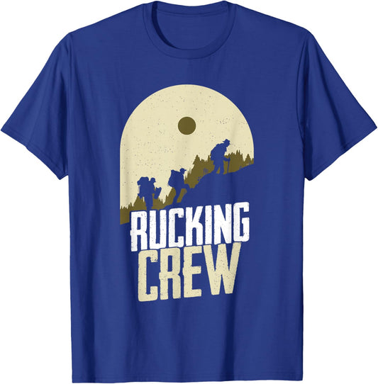 Rucking Crew Backpack Ruck Workout Rucking T-Shirt - T-Shirt | Royal
