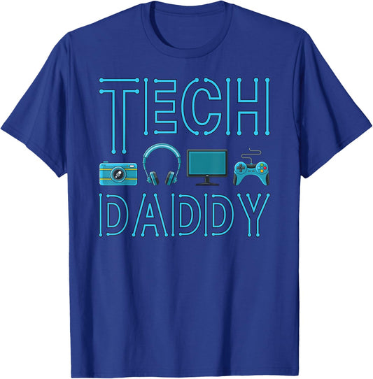 Tech Daddy - Ultimate IT Dad design for Father's Day T-Shirt - T-Shirt | Royal