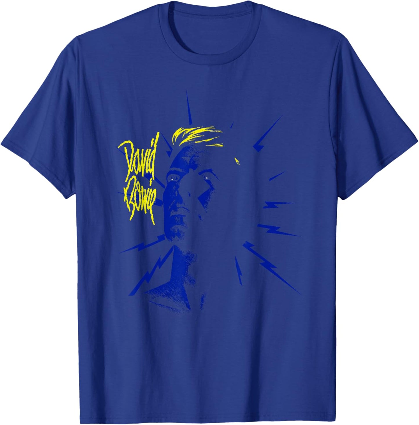 David Bowie Tonight with Lightning , Black, S T-Shirt - T-Shirt | Royal