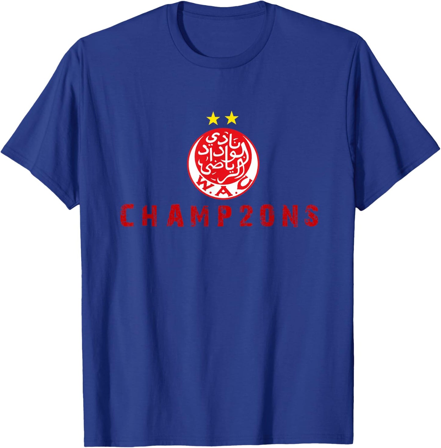 WAC Wydad Casablanca Champ2ons Classic T-Shirt - T-Shirt | Royal