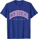 Edinburgh Scotland UK Varsity Style Pink Text T-Shirt - T-Shirt | Royal