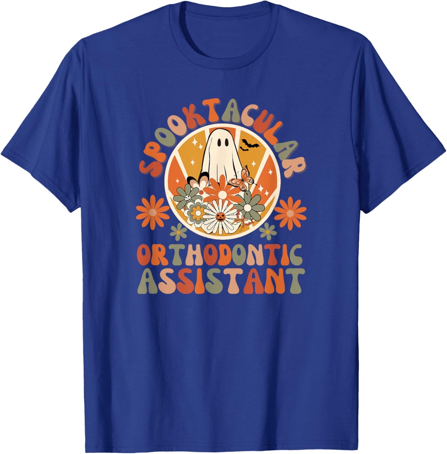 Spooktacular Orthodontic Assistant, Halloween 2023, Fall T-Shirt - T-Shirt | Royal