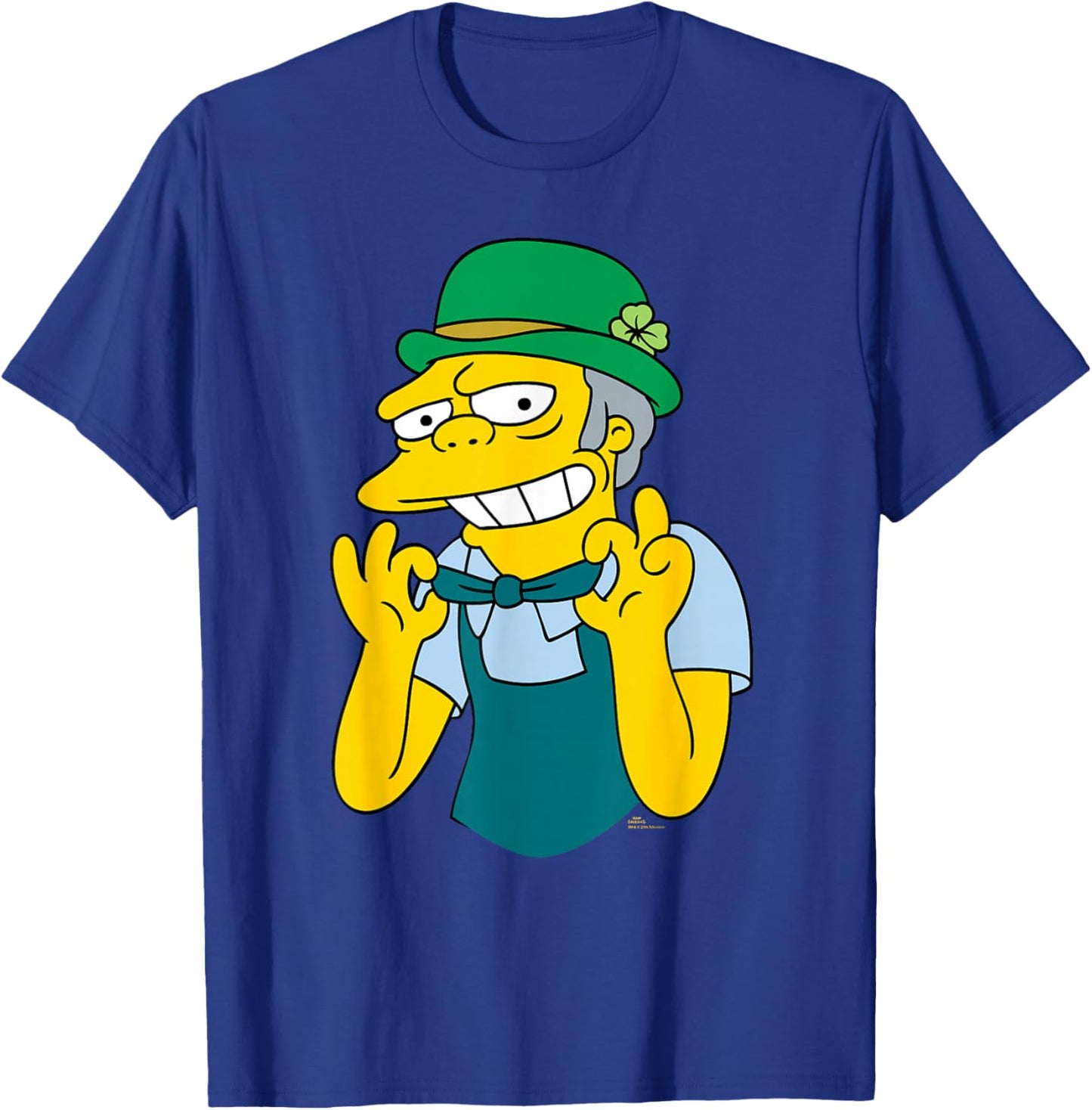 NEW The Simpsons St. Patrick's Day Moe the Bartender Funny T-Shirt - T-Shirt | Royal