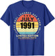 Real Legends Born In July 1991 Retro Birthday T-Shirt - T-Shirt | Royal