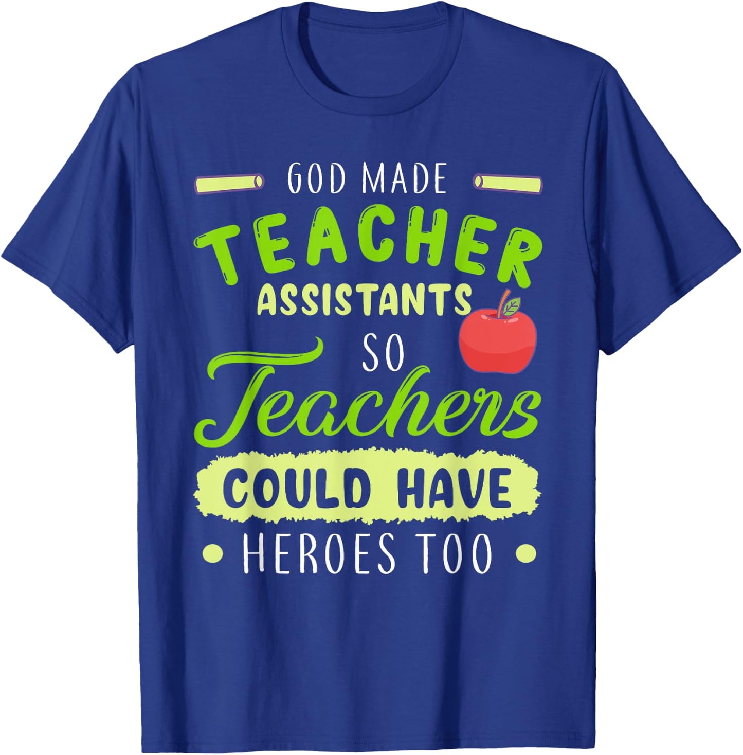 Teacher Teaching Assistant Aide Funny Hero Gift Women T-Shirt - T-Shirt | Royal