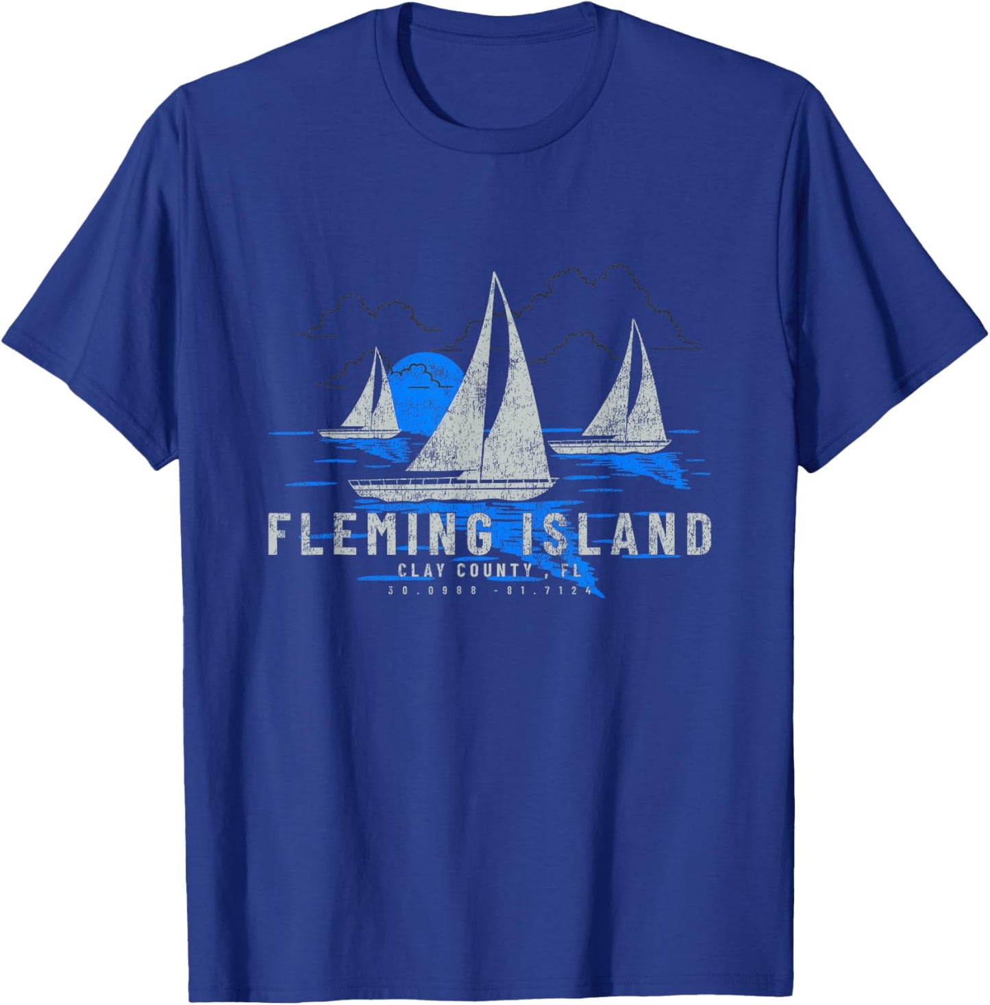 Fleming Island Florida Yachting Souvenir Fleming Island T-Shirt - T-Shirt | Royal