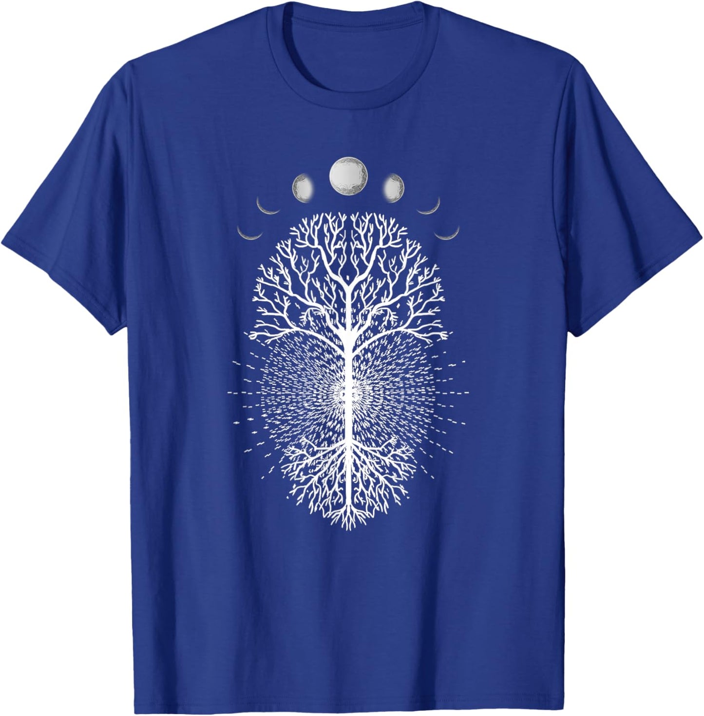 Tree Of Life Moons Phases Cool Meditation Yoga Lover Gift T-Shirt - T-Shirt | Royal