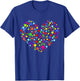 Happy Dot Day Heart Colorful Polka Dot Women Teen Girl Kids T-Shirt - T-Shirt | Royal