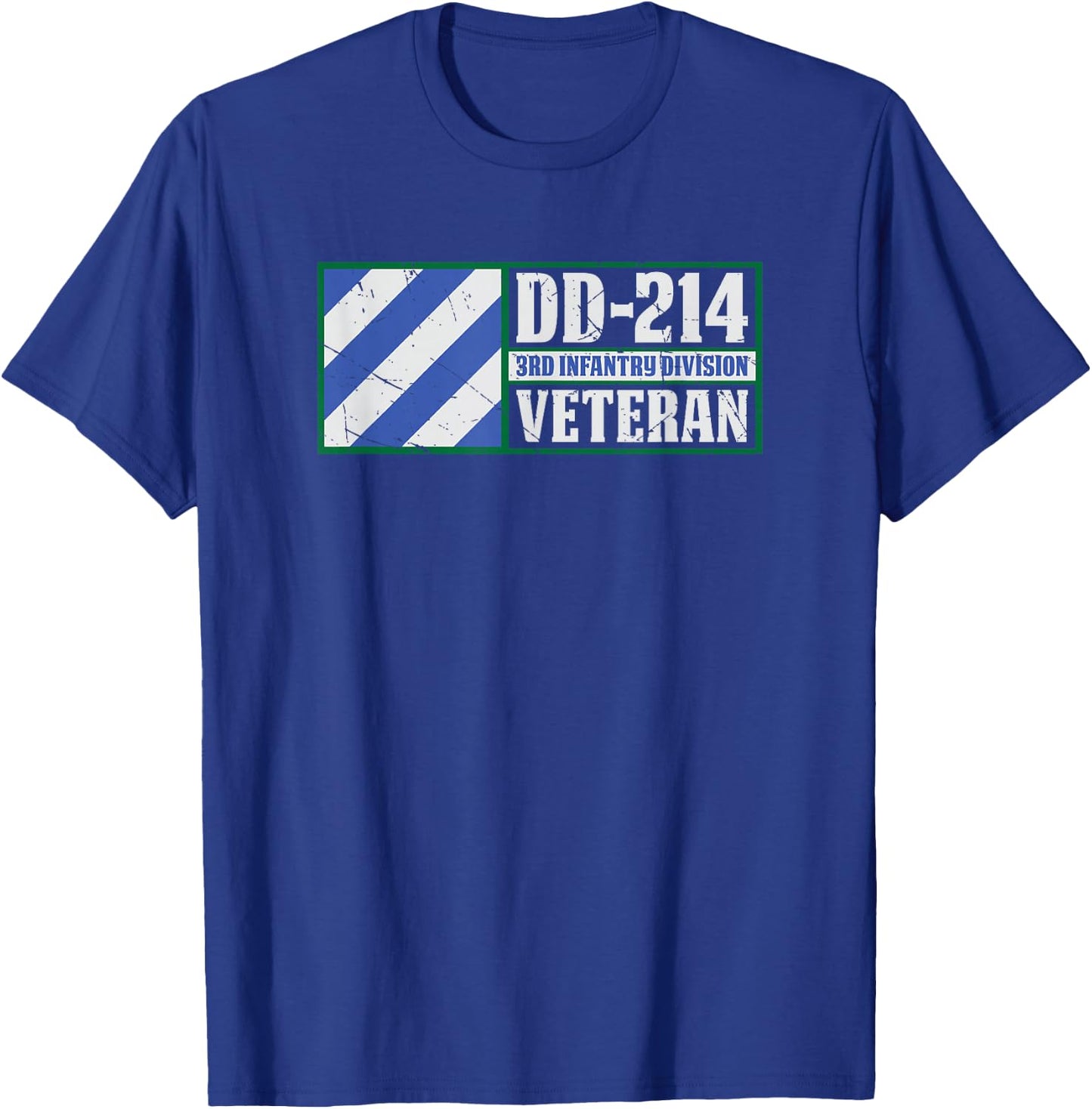 3rd Infantry Division Shirt Third ID DD-214 Veteran T-Shirt - T-Shirt | Royal