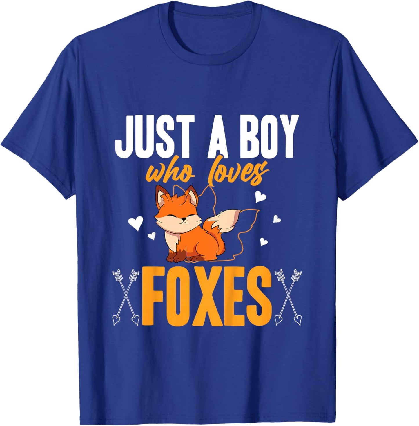 Just A Boy Who Loves Foxes Toddler Wildlife Animal Fox T-Shirt - T-Shirt | Royal