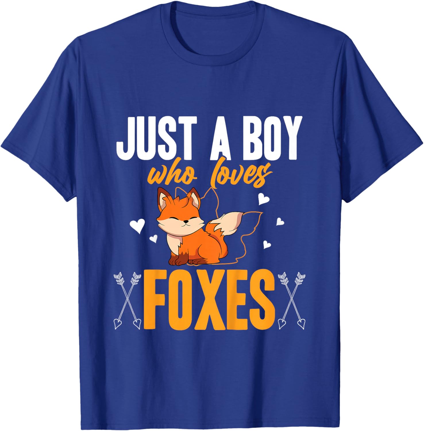 Just A Boy Who Loves Foxes Toddler Wildlife Animal Fox T-Shirt - T-Shirt | Royal