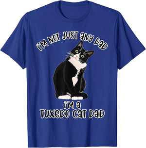 Tuxedo Cat Lovers Funny Shirt for Dad Father's Day Women T-Shirt - T-Shirt | Royal