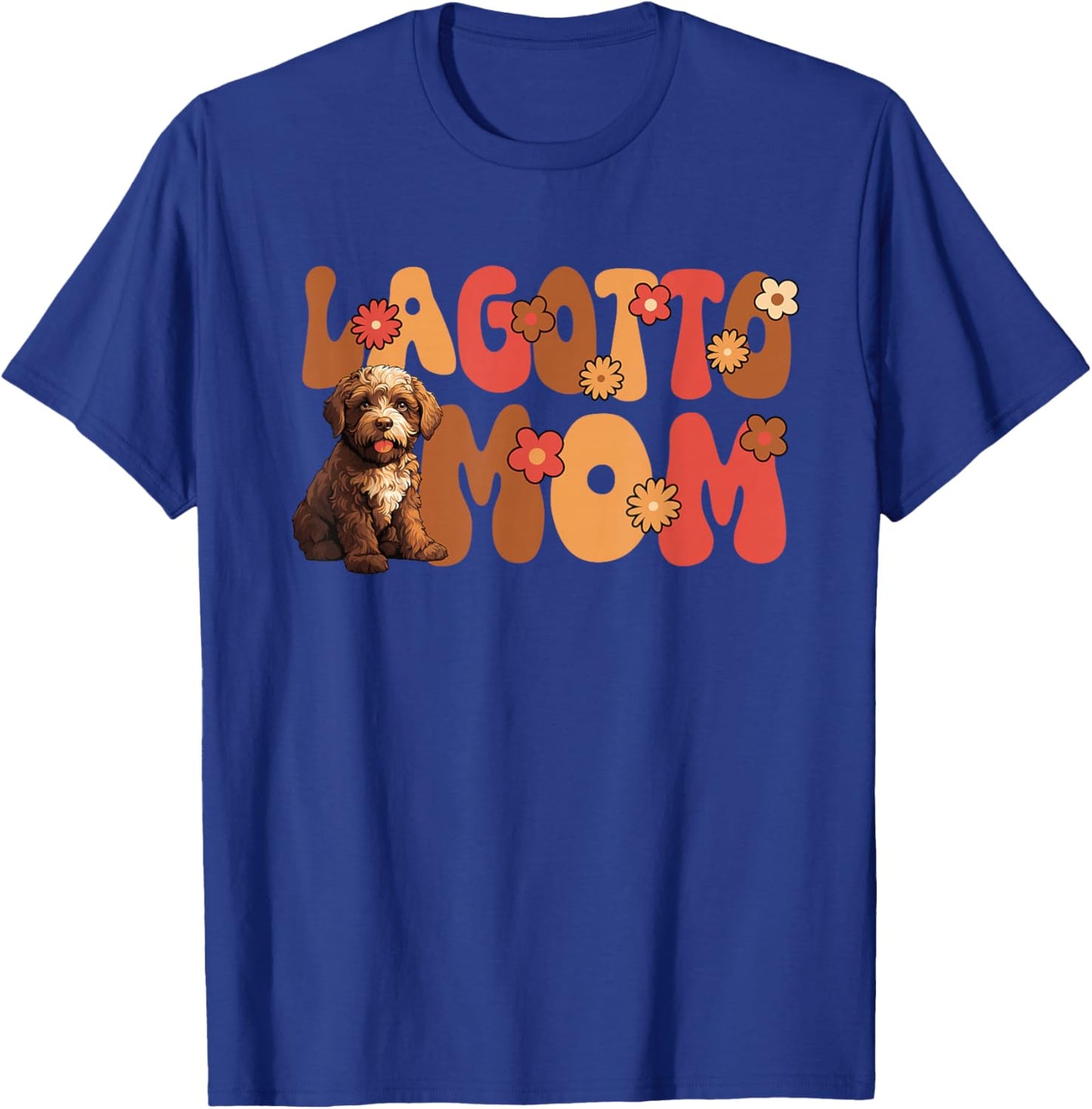 Lagotto Romagnolo Dog Groovy World's Best Lagotto Mom T-Shirt - T-Shirt | Royal