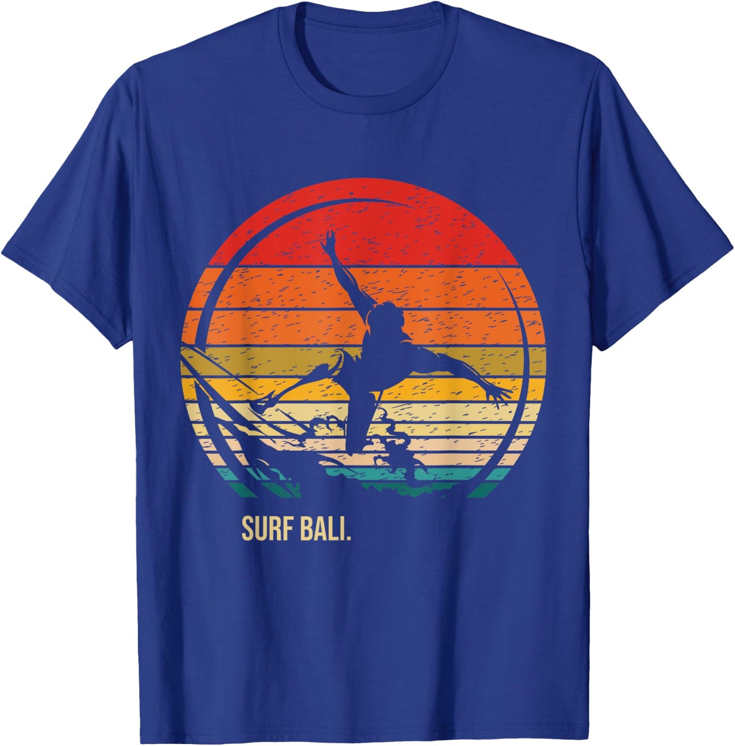 Vintage Surf Bali Retro Surfer Surfing T-Shirt - T-Shirt | Royal
