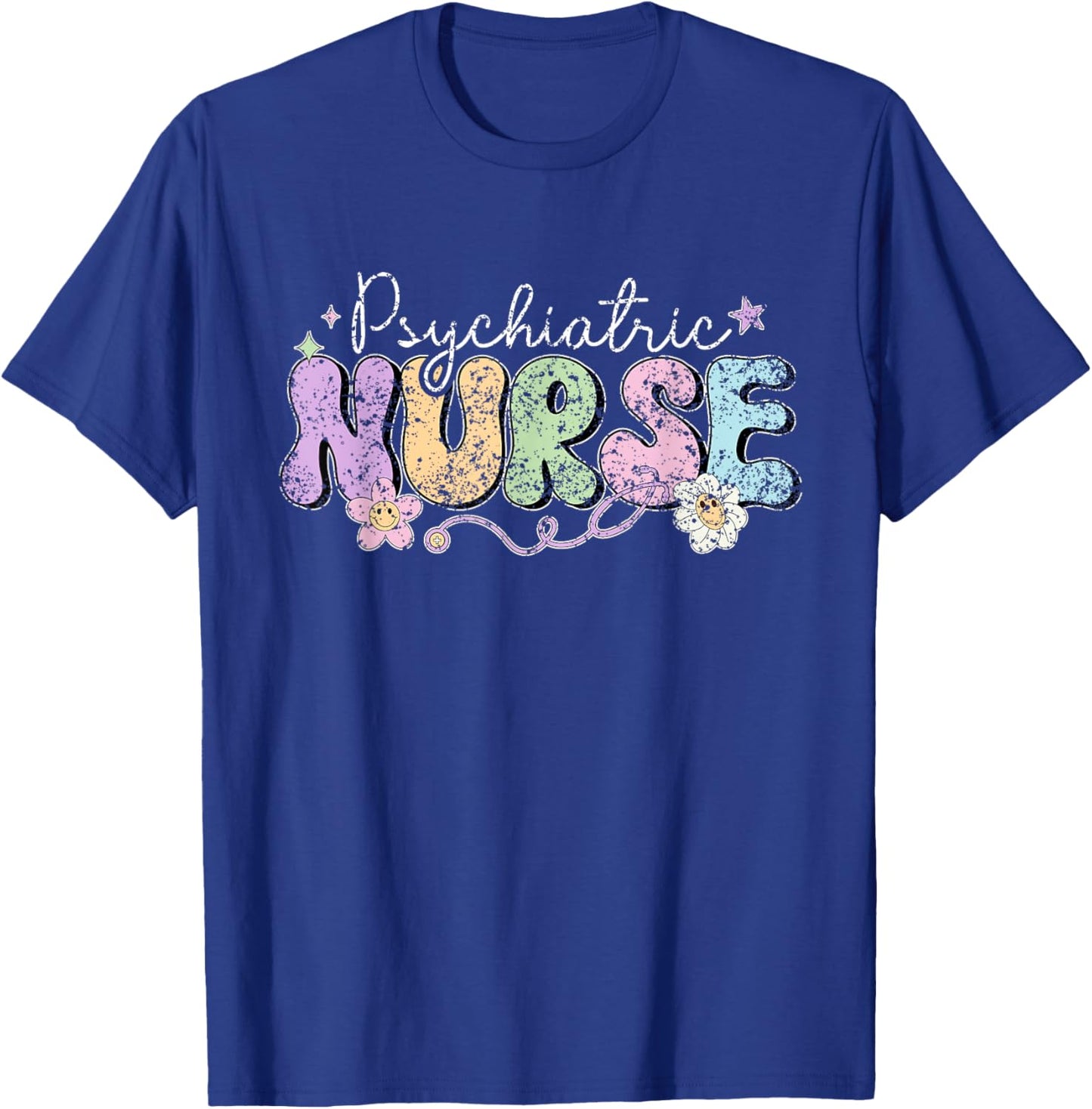 Psychiatric Nurse Job Psychiatry Nursing Psychiatric Nurse , Small, Black T-Shirt - T-Shirt | Royal