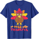 Miss Thankful Cutest Turkey In Flock Kid Thanksgiving Girl T-Shirt - T-Shirt | Royal