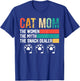 Vintage Cat Mom The Women The Myth Snack Dealer Mother's Day T-Shirt - T-Shirt | Royal